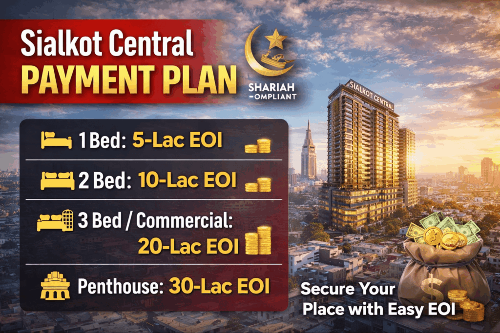 Sialkot Central Payment Plan